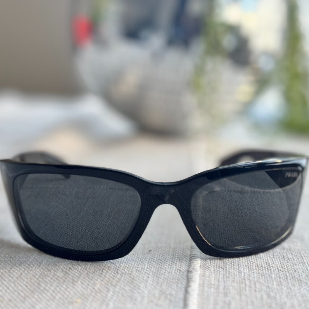 PRADA PR A14S 1AB5S0 Black Dark Grey 60 mm Women's Sunglasses